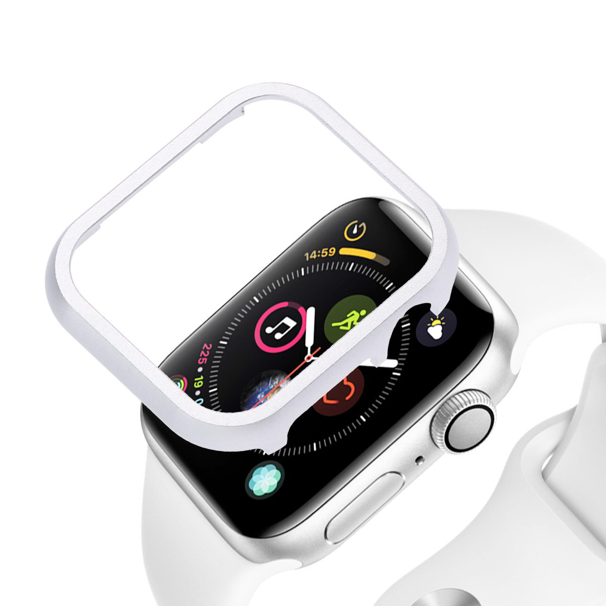 Watch Case Bumper - 40Mm 알루미늄 합금 금속 프레임 보호