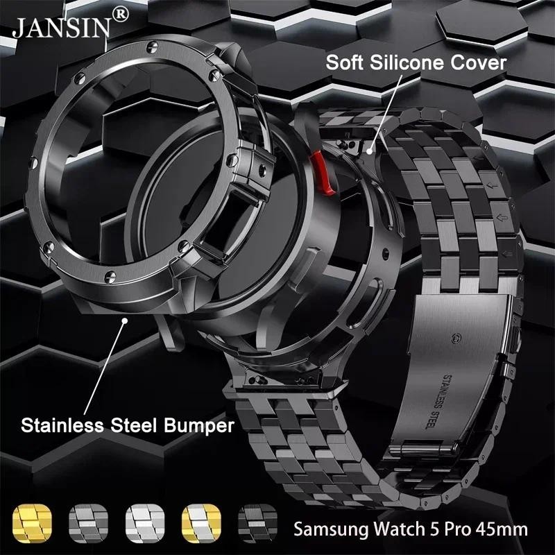 삼성 갤럭시 워치 5 프로 45mm용 스테인레스 스틸  - Accessories For Galaxy Watch 5 리뷰 및 가격