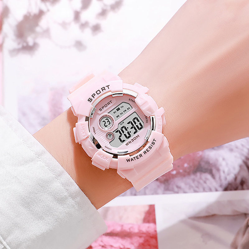 패션 키즈 시계 빛나는 방수 스포츠 디지털 시계 알람  - Smartwatch Touch 리뷰 및 가격