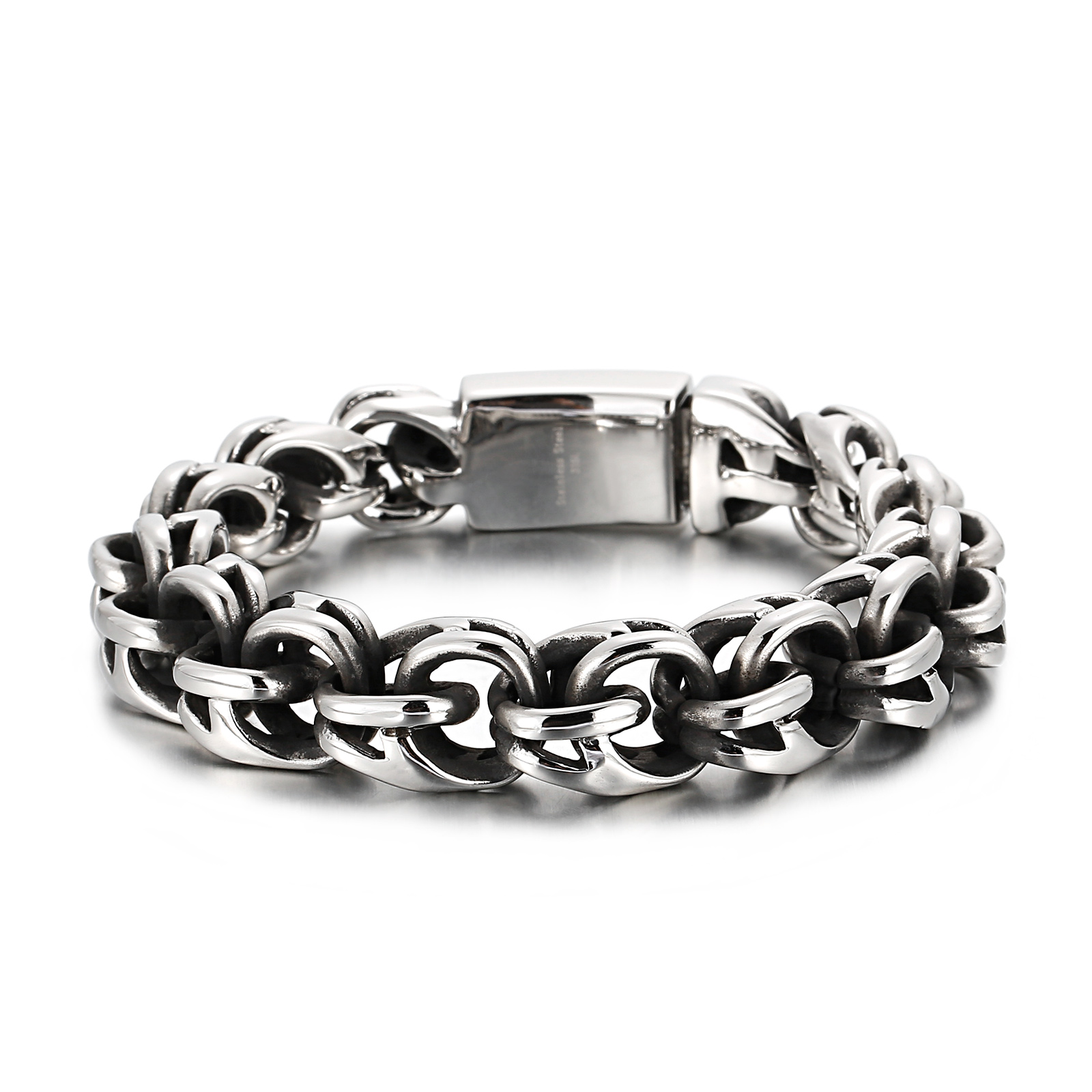 트위스트 링크 체인 남자 팔찌, 9 인치 스테인레스 스 - Ceramic Link Bracelet 리뷰 및 가격