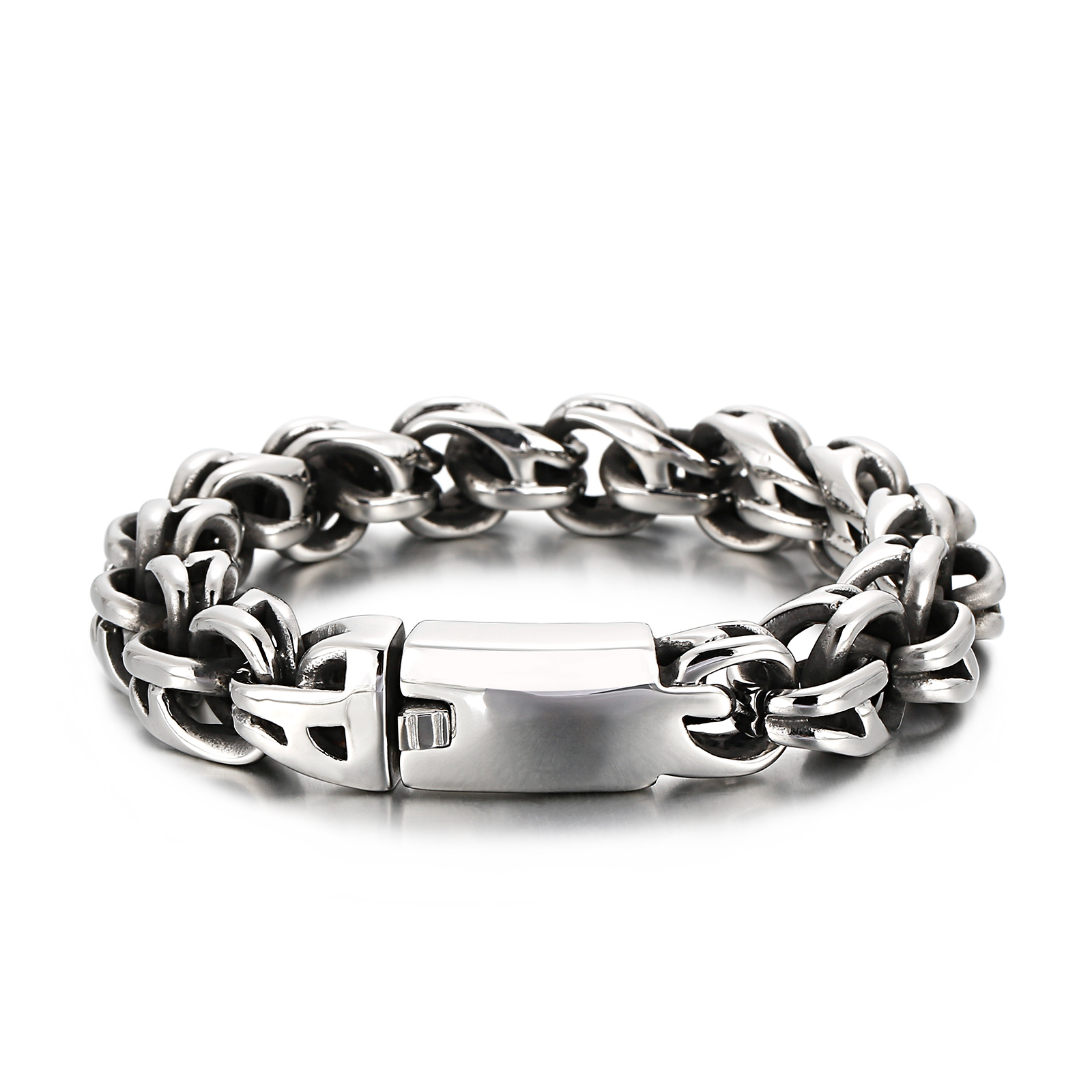 트위스트 링크 체인 남자 팔찌, 9 인치 스테인레스 스 - Ceramic Link Bracelet 리뷰 및 가격