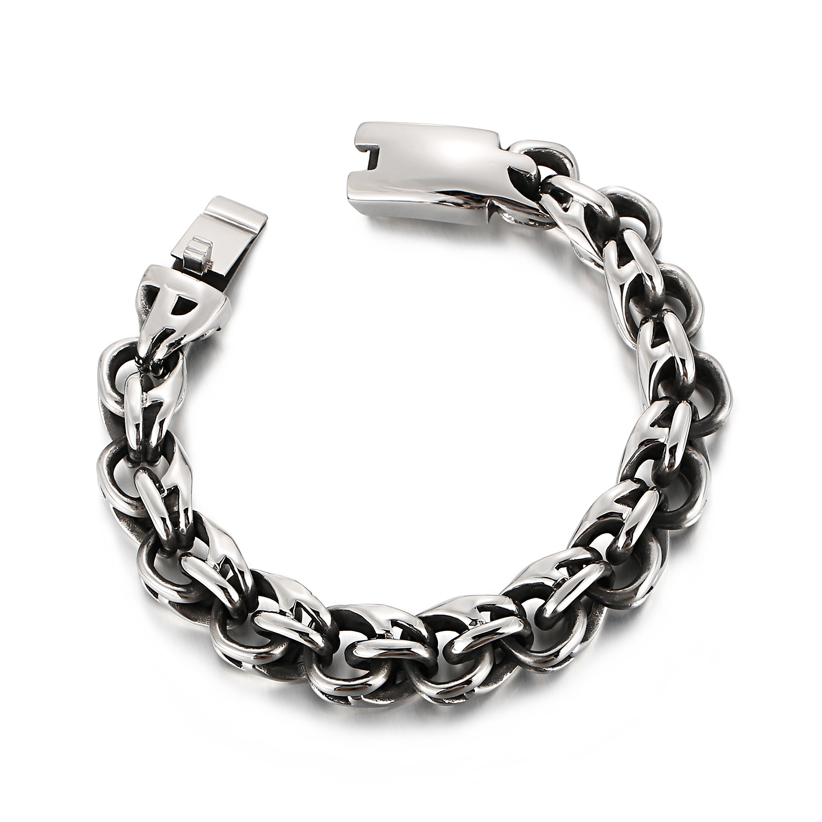 트위스트 링크 체인 남자 팔찌, 9 인치 스테인레스 스 - Ceramic Link Bracelet 리뷰 및 가격
