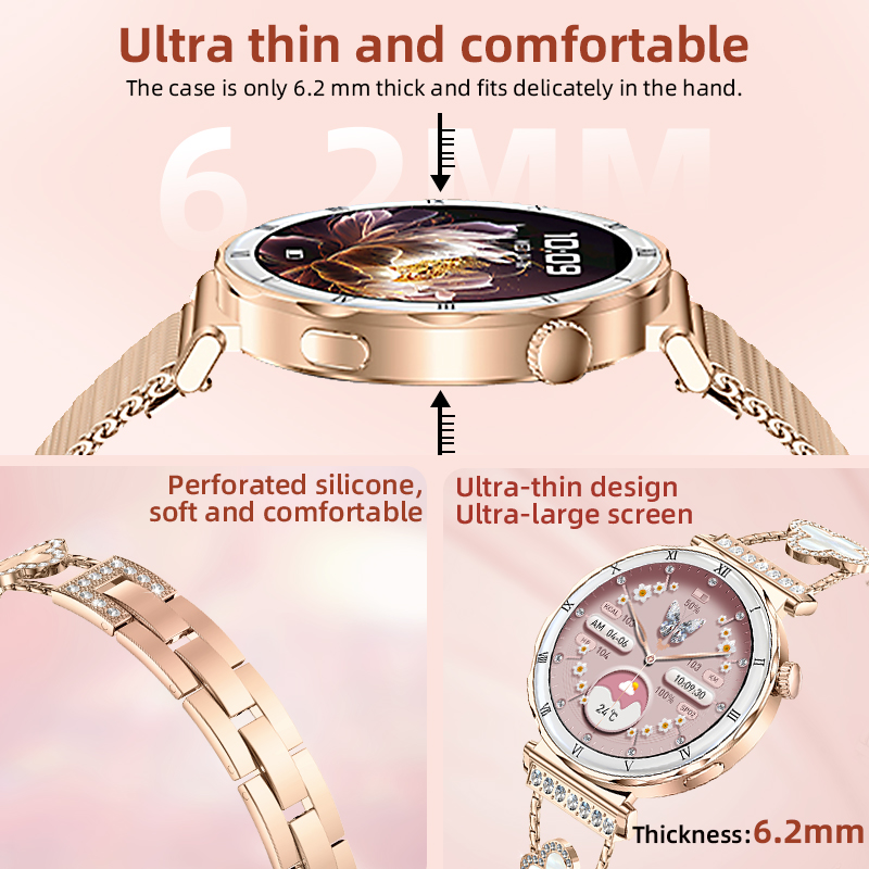 LIGE 새로운 여성용 스마트 시계 1.19인치 AMO - Smartwatch Custom 리뷰 및 가격