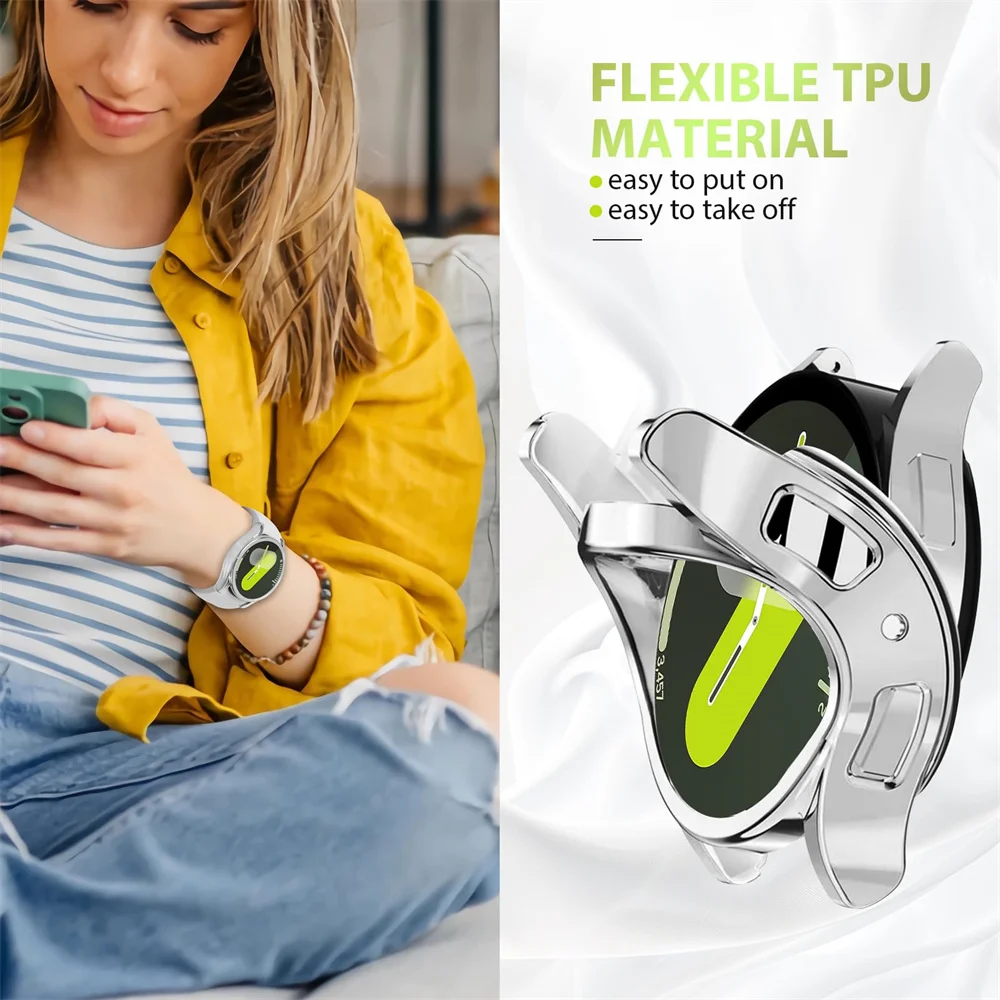 새로운 도금 TPU 케이스 삼성 갤럭시 워치 4 5 6 - Accessories For Galaxy Watch 5 리뷰 및 가격