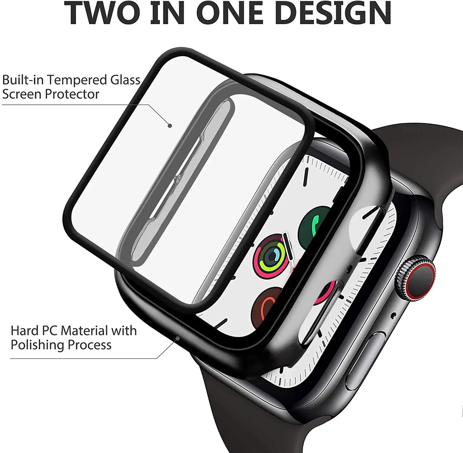 강화 유리 + 커버 Apple Watch 9 8 41m - Smartwatch Icon 리뷰 및 가격