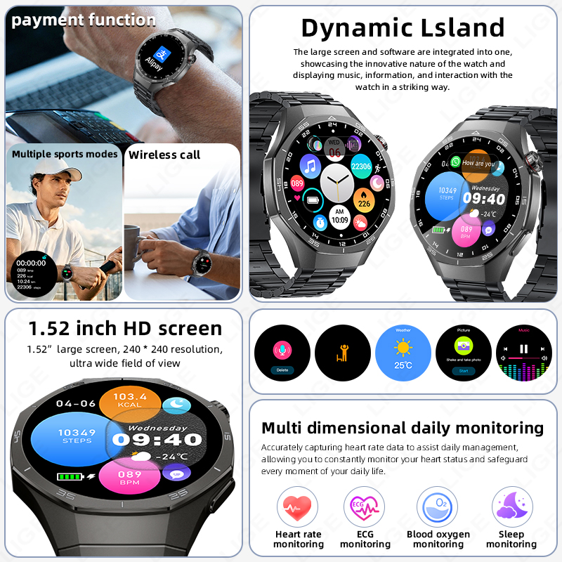 2026 새로운 블루투스 통화 기능이 있는 남성용 스마 - Smartwatch Custom 리뷰 및 가격