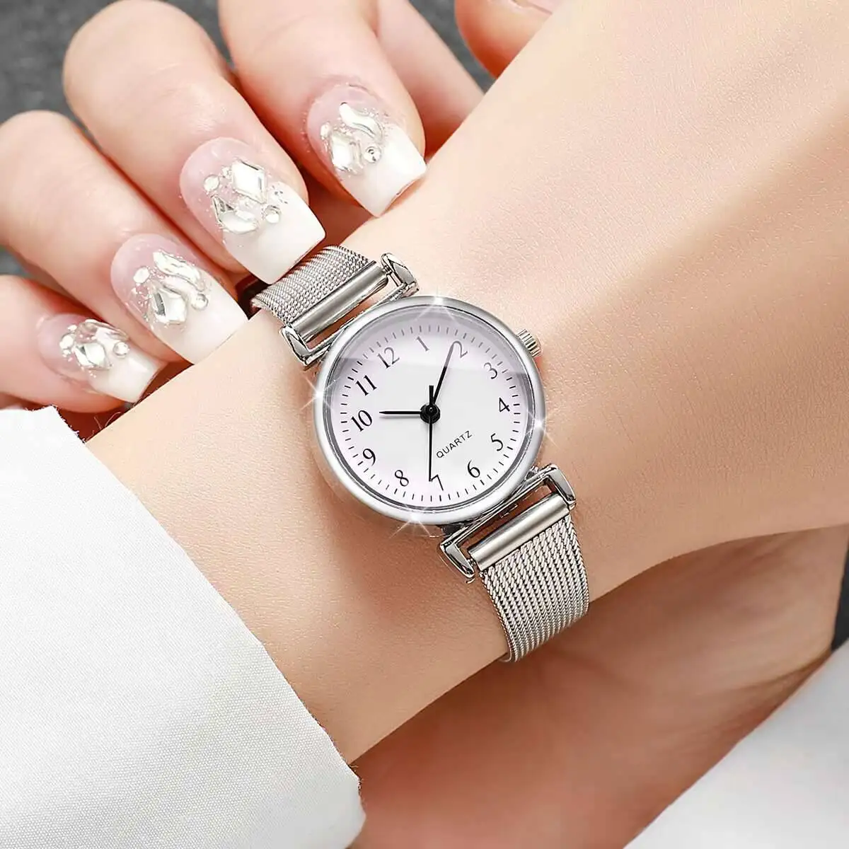 1/2PCS 패션 여성용 시계 심플한 메쉬 밴드 여성용 - Stainless Mesh Band 리뷰 및 가격
