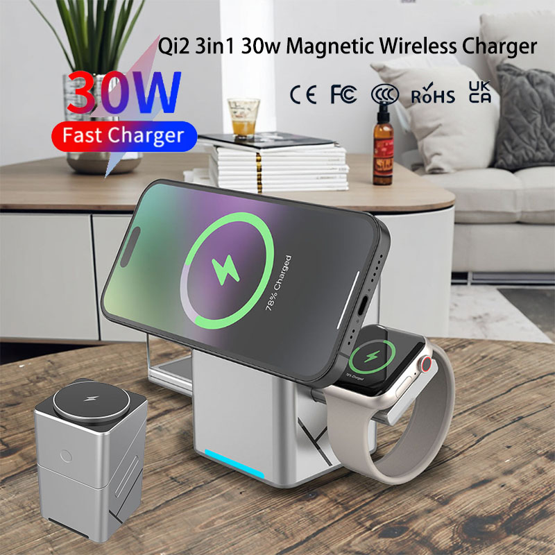 15W 터치 회전식 마그네틱 멀티 기능 3 in 1 무 - Smartwatch Touch 리뷰 및 가격