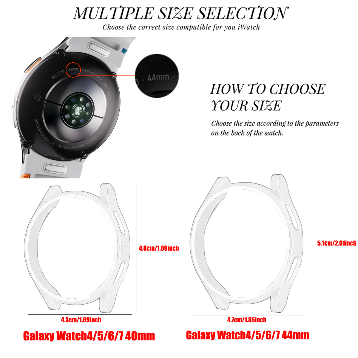 삼성 갤럭시 워치 4 5 6 7 40mm 44mm 보호 - Accessories For Galaxy Watch 5 리뷰 및 가격