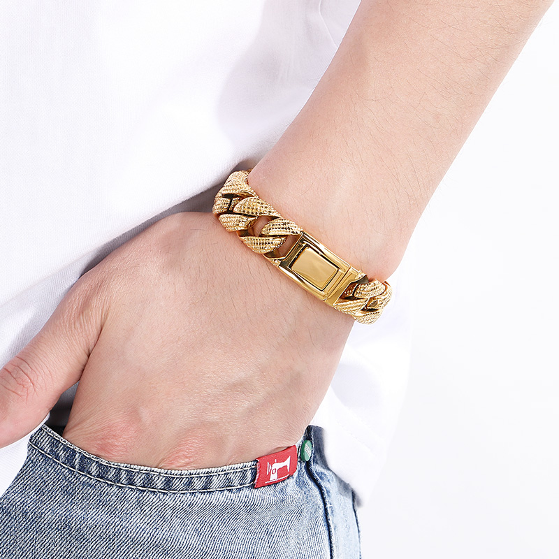 Kalen 19-21cm 긴 스테인레스 스틸 남자 팔찌 - Ceramic Link Bracelet 리뷰 및 가격